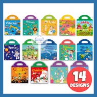 [SG STOCK] Reusable First Sticker Books English Waterproof Reusable Educational Children Birthday Present Christmas Gift