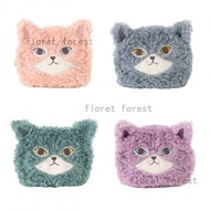 Japanese Kusuguru Genuine Embroidered Honey Bean Imitation Lamb Wool Coin Purse Cosmetic Bag Cartoon