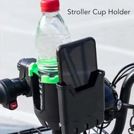 Portable Multiftional Stroller Water Bottle Cup Holder Wheelchair Large Caliber Design Stroller Cup Holder 360Degree Rotation