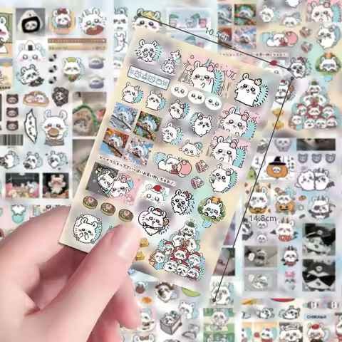 Chiikawa Cute Cartoon Stickers Waterproof Decals for Water Bottle Laptop Scrapbook DIY Decor Sticker