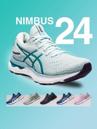Asics รองเท้าวิ่งผู้ชาย Nimbus 24สำหรับทั้งหญิงและชายรองเท้าพ่อกลางแจ้งดูดซับแรงกระแทกรองเท้าวิ่งจ๊อกกิ้ง