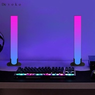 Devoko 2 Pieces LED RGB Light Bar, Gaming Light Decor Desk Light Color Changing Ambient Lamp for Bed