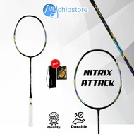 BADMINTON RACKET HUNDRED NITRILE ATTACK 4U 5UOriginal FREE BAG + STRINGS