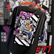 (LUFFY GEAR5) 77 BLACKES TSHIRT PREMIUM POLYESER 250GSM UNISEX