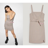 Clockhouse Check Dress Color Beige