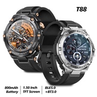 Smart Watch 1.5 Inch Man watch Sports 800mAh Battery Dual BT 5.0+3.0 Bluetooth Call Health Monitor Smart Men Watch For Android iOS Phone 智能手表 T88