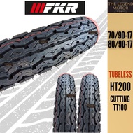 FKR TAYAR TYRE 17 Tubeless 70/90-17 80/90-17  HT200 (Cutting TT100)