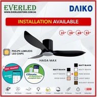 [Climate Voucher] [FREE INSTALLATION] DAIKO Haga MAX DC Ceiling Fan w/ Philips Tricolor Dimmable LED