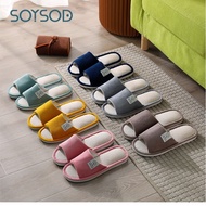 Women and Men House Slippers Indoor Anti Slip Soft Slipper Linen Sandals SJ2C