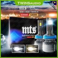 MTS LED Headlight 2pcs 4300K / 6000K 55W 5500LM H1, H3, H4, H7, H8, H9, H11, H16