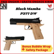 Mainan Tembak Tembakan Pistol Kokang BlackMamba P377 DW by Dcobra