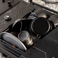 Camping Folding Basket for Unit Table Portable Camping Table Storage Basket