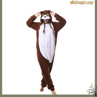 Adult Husky Dog Kigurumi Onesie Animal Squirrel MashiMaro Cosplay Pajama Sleepwear For Women Men One