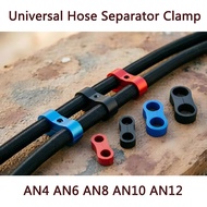 Universal Hose Separator Clamp Hose Clamp Billet Oil Fuel Water Tube Divider Line Separator Bracket 