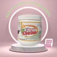 Kem tẩy rửa chuyên dụng Mega Clean 500ml trên bề mặt men gốm sứ đá hoa không chứa axit