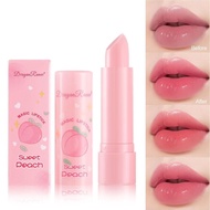 Peach Tinted Lipstick Moisturizing Fruit Pink Color Lip Makeup Soft Change M3p0
