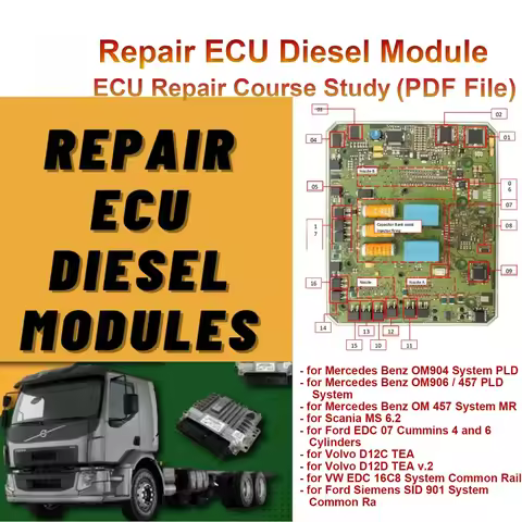 Repair ECU Diesel Module PDF File ECU Repair Basic Course Study for New Beginners For Mercedes-Benz 
