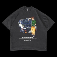 Initial D Toyota AE86 Takumi Fujiwara Oversized Anime T-shirt #07