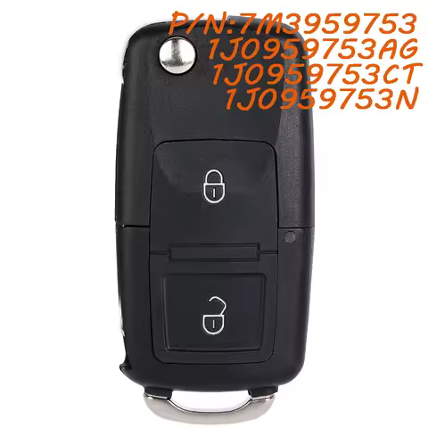 7M3959753 1J0959753AG 1J0959753CT 1J0959753N Remote Key Fob for Volkswagen Golf 4 5 Passat B5 B6 Tou