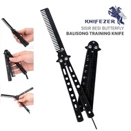 Butterfly Balisong Iron Comb Training Knife CS GO - Black