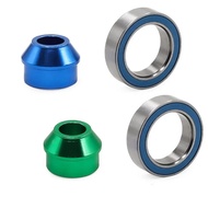 Metal Bearing Adapter and 10x15x4mm Ball Bearing 6893X for TRAXXAS Slash 4X4 Rustler Stampede Upgrad