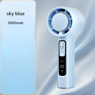 Xiaomi New 100 Speed Handheld Fan 5000mah LED Display USB Rechargeable mini Fan Turbo Fan air cooler