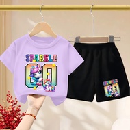 Pony Character Shirt and Shorts Set 00 Ages 1-10 Years Girls' Shirt and Shorts Set/ Ages 1-10 Years