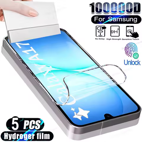5PCS Hydrogel Film For Samsung A17 A56 A35 A15 A54 A34 A16 A26 Screen Protector For Samsung A53 A52S