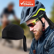 Balaclava Durag for Men Cycling Pirate Hat Breathable Mesh Bandana Cap Sweat Absorbent Helmet Inner 