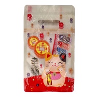 Cny Ziplock Bag Lucky Cat White 50Pc