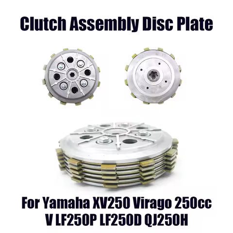 For Yamaha XV250 Virago 250cc XV 250 V LF250P LF250D QJ250H Motorcycle Engine Clutch Pad Friction Pl