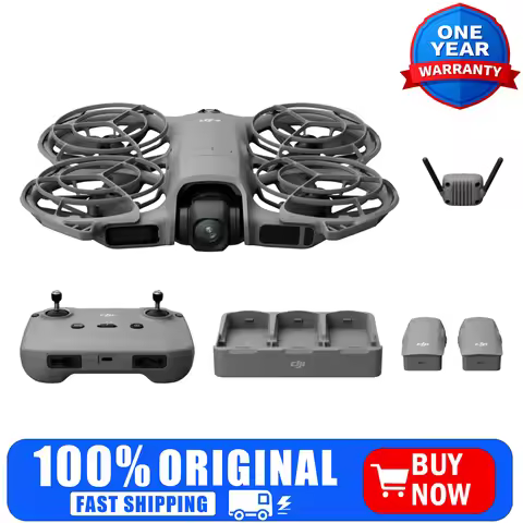 DJI Neo 2 Fly More Combo w/ RC-N3, 4K Camera Drone for Beginners, Stable Digital Transmission, 3 Bat
