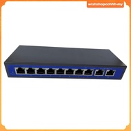 [WishshopeehhhMY] 9 Port 10/100 Mbps 8 POE Port & 2 Uplink Power Over Ethernet Switch Adapter
