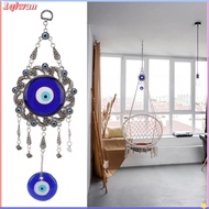 1qiwan-my Turkish Evil Eye Wall Hanging Ornament Blue Glass 3 Inch Diameter for Negative Energy Prot