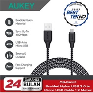 AUKEY CB-BAM1 Data Cable Micro USB Fast Charging QC Braided Nylon Cable