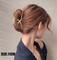 Korean Style Hair Clips for Women Square Metal Hair Pin Big Size Pearl Hair Clip Fashion Girl Ribbon