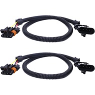 HiSport 4 Pin 4-Way Header Extension Wiring Sensor 24" Harness 2 PCS for O2 Sensor Compatible with C