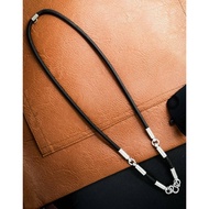 Black Silver buckle Necklace Amulet Pendants rope buckle Amulet rope buckle Amulet Pendants Hang 4 B