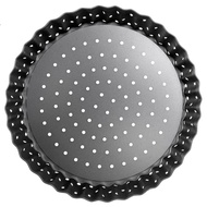 4 Pack Quiche Tart Pan5 Inch Round Perforated Pizza Baking Tray Non-Stick Tart Tin with Holes for Ca
