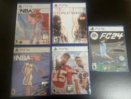 PS5 NBA 2K21  2K22 / Scarlet Nexus / Madden NFL 22 / FC 24 特價