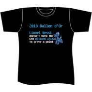 Limited Edition T-Shirts - Lionel Messi 2018 Ballon d'Or Meme