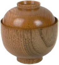 A-to-Z Supply 45-35 Soup/Rice Bowl, 9 oz., 3-3/4" x 2-3/4", Decorative Exterior, Wood Carved with Cl