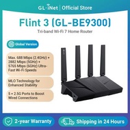 GL.iNet GL-BE9300 (Flint 3) First Tri-band Wi-Fi 7 Home Router 5× 2.5G Ports Robust VPN Capabilities