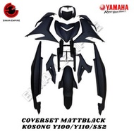 COVERSET YAMAHA Y100 COVERSET (HITAM MATTBLACK) SET KOSONG PLAIN Y110/SS2/Y100