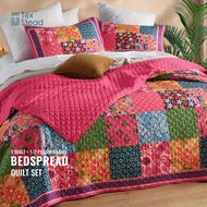 2/3 Piece Piece Quilt Bedding Set Lightweight Soft Quilt Bedspread Coverlet with Pillow Shams