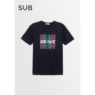 SUB Men Short-Sleeve Graphic Tee - Black - M3M682 / Baju Lengan Pendek Lelaki - Hitam