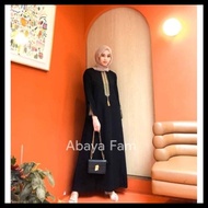 Abaya Hitam Turkey Gamis Wanita Maxi Dress Arab Saudi Bordir Zephy