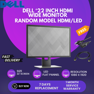 Dell ‘22 INCH HDMI WIDE MONITOR Random Model HDMI/LED MONITOR (REFURBISHED)