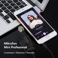 MINISO Mini Mikrofon Microphone Kecil Profesional Portable Mic 3.5mm utuk HP Cell Phone Ponsel Vlog