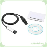 [CuticatefaMY] 3.48ft USB to DMX512 Interface Adapter PC Controller DMX512 Cable High Performance Po